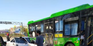 В Шымкенте автобусы с пассажирами дважды за день попали в ДТП
