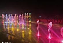 В Туркестане перестали работать фонтаны и ночное освещение зон отдыха