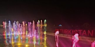 В Туркестане перестали работать фонтаны и ночное освещение зон отдыха