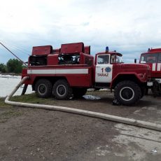 Мактарал: пожарные машины откачивают воду с затопленных участков