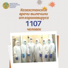 Казахстанские врачи вылечили от коронавируса 1107 человек