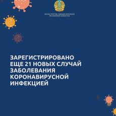 Зарегистрирован еще 21 новый случай заболевания коронавирусной инфекцией