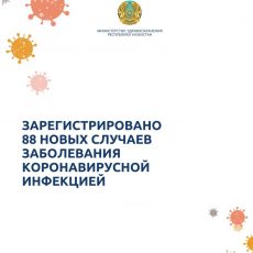 Зарегистрировано 88 новых случаев заболевания коронавирусной инфекцией