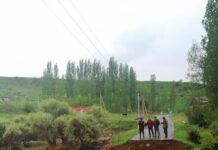 В селе Верхнее Каскасу Толебийского района потоки ливневой воды смыли 3 моста (видео) мост селевой поток