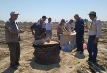 Жетысайцы накрыли дастархан для строителей, которые возводят новые дома Жетысайцы накрыли дастархан для строителей, которые возводят новые дома