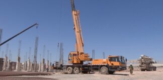 В Туркестане строится новая водозаборная станция