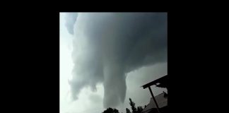 2 мая над поселком Аккойлы в Ордабасинском промчался разрушительный торнадо