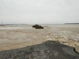 Потоп в Мактааральском районе из-за прорыва дамбы в Узбекистане