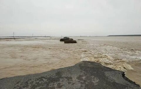 Потоп в Мактааральском районе из-за прорыва дамбы в Узбекистане
