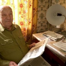 Ветеран войны Василий Трункин поздравил земляков с Днем Победы