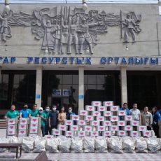 Молодежный ресурсный центр Шымкента провел благотворительную акцию «Жанға жылу» молодежный ресурсный центр