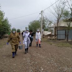 Мактаарал: Начата дезинфекция пострадавших от наводнения сел дезинфекция
