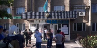 В Шымкенте из ЦОНа эвакуировали людей эвакуация пожар