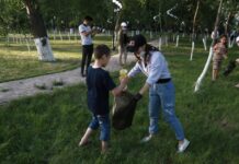 В Туркестане прошел плоггинг-марафон субботник