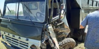 На трассе Ленгер-Шымкент грузовик столкнулся с легковушкой ДТП