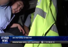 В Шымкенте агрессивный водитель сорвал с полицейского погоны и жилет