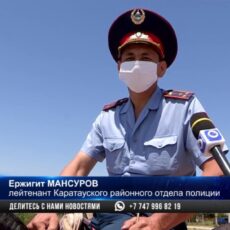 Конный патруль появился в Шымкенте
