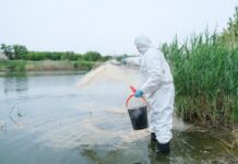 Проведены дезинсекционные работы на территории населенных пунктов вдоль реки Сырдарья обработка от насекомых