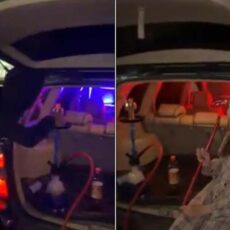 В Туркестане водители грубо нарушили ПДД и выложили видео в соцсети нарушение ПДД
