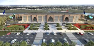 Площадь нового аэропорта Туркестана 905 га аэропорт