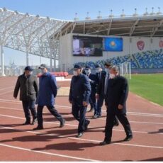 Нурсултан Назарбаев принял участие в открытии международного аэропорта Туркестана Туркестан