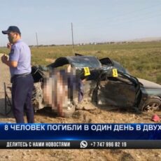 Смертельное ДТП в Шымкенте: погиб один взрослый и 11-месячный ребенок