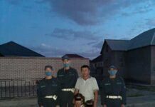 В Шымкенте бойцы Нацгвардии в один вечер нашли двух потерявшихся детей бойцы Нацгвардии