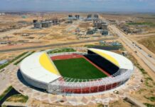 Первый матч состоялся на стадионе «Туркестан-арена» стадион «Туркестан-арена»