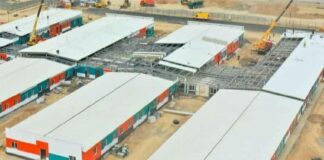 В Туркестане строят модульную больницу больница