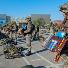 Военнослужащие в Шымкенте приступили к сдаче зачетов военный гарнизон