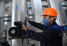 Магистральные тепловые сети Шымкента полностью заполнены водой котельная