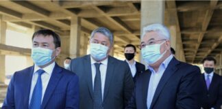 Бейбут Атамкулов ознакомился с ходом строительства нового пассажирского терминала Атамбаев, Айтенов