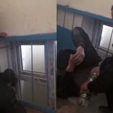 В Арыси полицейские освободили мужчину, застрявшего в решетке полиция