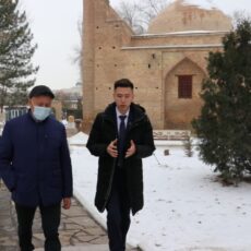 Дворцовый комплекс Акыртас привлек внимание научной экспедиции «По следам Ясави» Члены научной экспедиции «По следам Ясави»