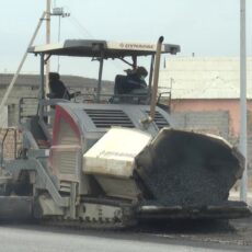 Как ремонтируют дороги в Туркестане