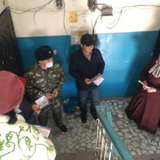 Жителям мкр Нурсат напомнили правила пожарной безопасности ЧС