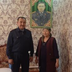 Полицейские Туркестанской области посетили родных погибших сотрудников ОВД полиция