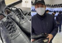 Умирзак Шукеев и его зам купили обувь в Арыси обувь