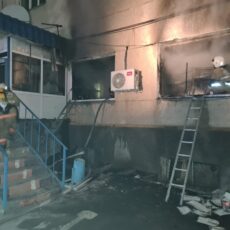 Установлена сумма ущерба от пожара в отделении АО «Казпочта» в Кентау пожар