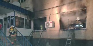 Установлена сумма ущерба от пожара в отделении АО «Казпочта» в Кентау пожар