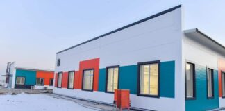 В Туркестане завершается строительство модульного инфекционного госпиталя госпиталь