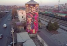 Новая достопримечательность Шымкента: Яркая водонапорная башня