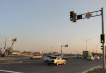 Светофоры с интеллектом установили на перекрестках Шымкента светофор