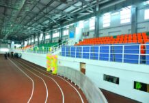 Завершился текущий ремонт легкоатлетического спортивного комплекса манеж