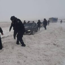 Полицейские Туркестанской области просят водителей: не выезжайте в дорогу в плохую погоду непогода метель