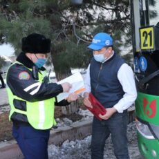 ОПМ «Автобус» в Шымкенте: Водители говорят по телефону и нарушают правила перевозки автобус