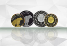 В дизайне инвестиционных монет «ALTYN BARYS» и «KÚMIS BARYS» изменены надписи на латинскую графику инвестиционные монеты