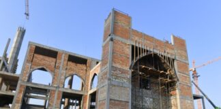 В Туркестане в разгаре строительство линейного парка «Тюркский сад»