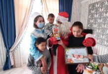 Для семей военнослужащих воинской части 7552 ТОО «Азамат» предоставили 100 подарков
