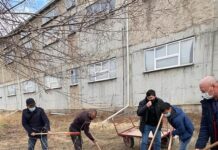 Бизнес Шымкента вышел на субботник